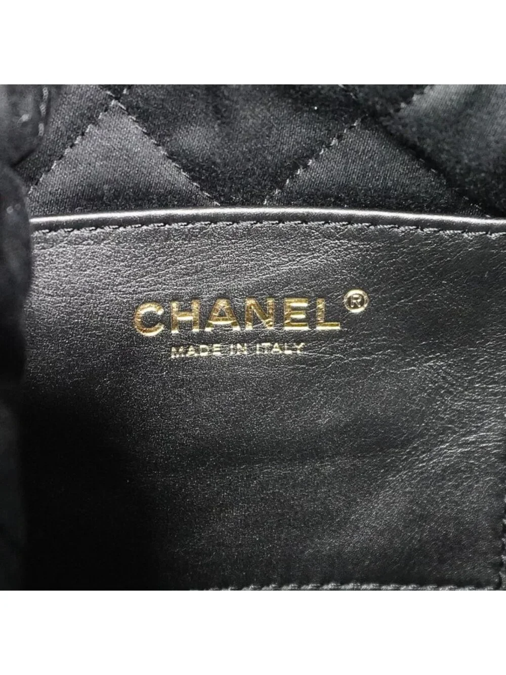 Chanel Handbag 22 Mini Calf Black Gold 2-Way
